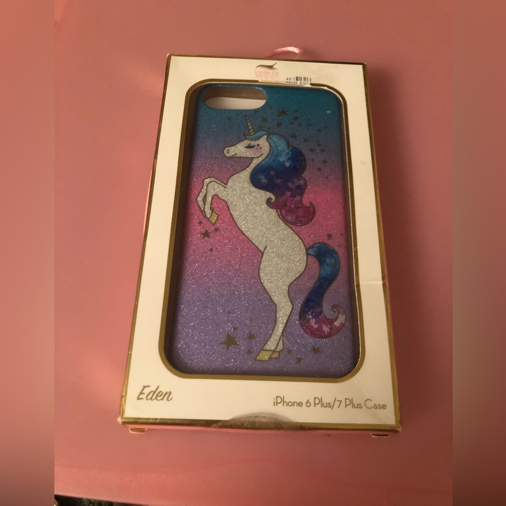 Pink and Blue Unicorn Phone Case Whimsical Design